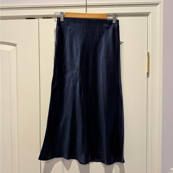 Babaton Midnight Blue Slip Midi Skirt